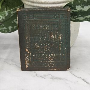 vintage Little green Leather Library 1920's, Memories Of President Lincoln by Wa